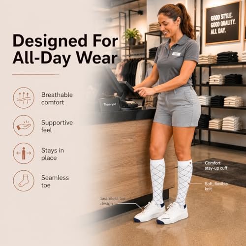 CopperJoint Compression Socks Women & Men, Grey Pinstripe, Small, 1 Pair - color: Grey Pinstripe, size: Small