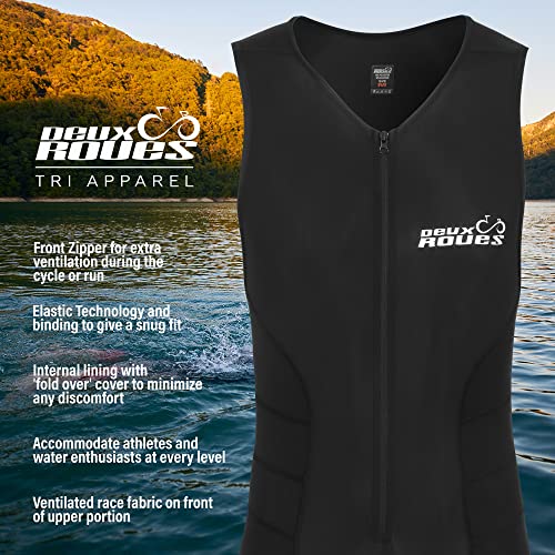 Youth Junior Kids Triathlon Suit Tri Cycling Skin Suit Sleeveless - Bonus Race Bib Belt - color: Black, size: Youth 10