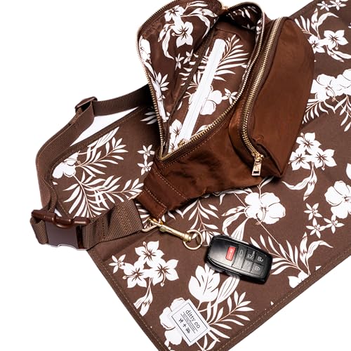 Ditty Co. Small Diaper Bag - Portable Changing Pad - Crossbody Bags For Women - Baby Wipe Holder - Baby Travel Essentials (Chocolate Brown) - color: Chocolate Brown