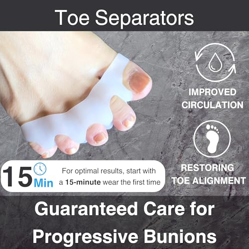 Soxsense 11-Piece Bunion Corrector Kit with Toe Separators & Exercise Bands