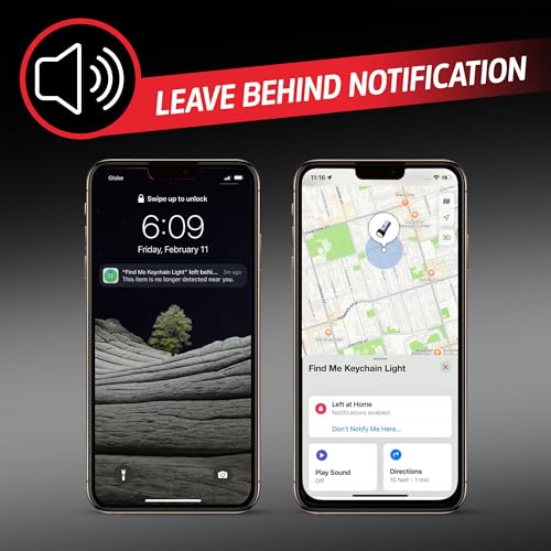 Energizer Find Me Keychain Light, Apple Find My Bluetooth Tracker, Black - color: Black