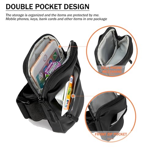 Cell Phone Armband Wrist Bag, Universal Fit, Water Resistant, Breathable, Phone Holder for Running Cycling Climbing Hiking Gym,Fits The Arm, Firm and Does Not Slide (Grey) - color: Grey