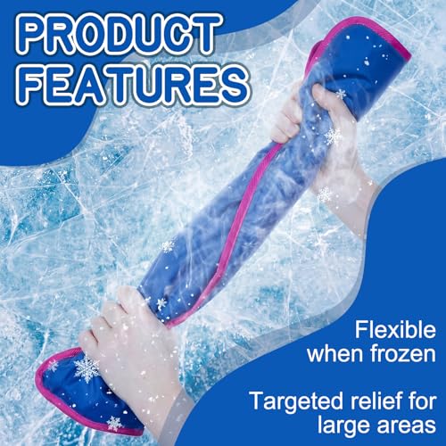 Fumete Extra Large Reusable Gel Ice Pack 20 x 24 Inch for Full Body Pain Relief, Hip, Shoulder, Knee, Back, Flexible Comfy Cold Pack Compress for Swelling, Bruises