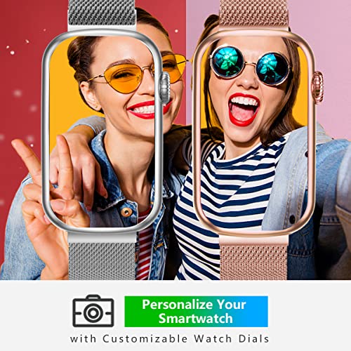 FITVII Slim Fitness Tracker with Blood Oxygen, Blood Pressure, 24/7 Heart Rate and Sleep Tracking, IP68 Waterproof Activity Trackers and Smart Watches with Step Tracker, Pedometer for Women Men - color: Silver