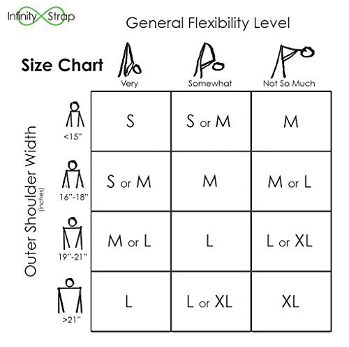 Infinity Yoga Strap for Stretching - Stretch - color: Sunburst, size: Small 13"-16"
