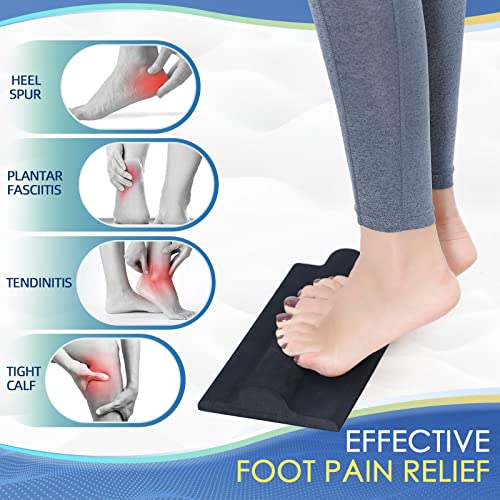 glitz Plantar Fasciitis Relief Pad with Foot Roller, Fascia Stretcher Toe Stretcher for Heel Spurs, Achilles Tendonitis, Tight Calves & Foot Drop