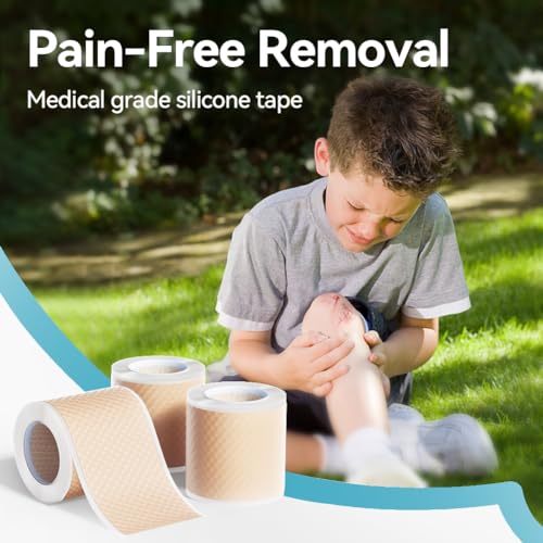 Dimora Silicone Tape 3 Rolls, 1.6 x 59 Inch Each - color: Beige-Silicone Tape 3 Rolls