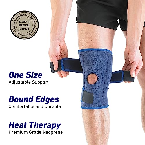 Neo-G Open Knee Brace - Knee Support for Patella Injuries, Joint Pain, Miniscus Tear, Rehabilitation, Sporting Injuries. Metal Side Stabilizers - Left or Right Knee - Class 1 Medical Device