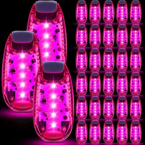 Copkim 30/60/100 Pcs LED Running Light Bulk - color: pink