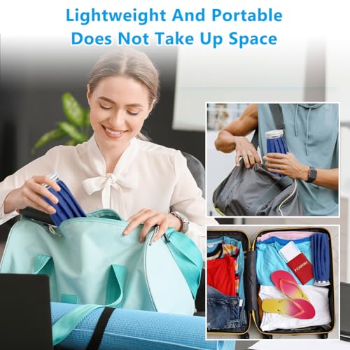 AOOWU Ice Packs for Injuries Reusable Ice Bags, Hot & Cold Therapy and Pain Relief, Screw Top Hot Water Bag, Elastic Breathable No-Leak Waterproof, Soft Cold Pack for Relieve Sports Injuries, Size 9" - style: 9"