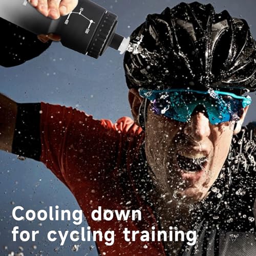 TooLe 24oz Bike Water Bottle, Easy to Squeeze Leakproof BPA Free 2 Pack - color: T-Black+Yellow