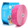 (2in X 103 Feet) OK TAPE PRO Bulk Kinesiology Tape, Original Elastic Latex Free Kinesiology Therapeutic Tape, Free Cut Printed - color: Pink