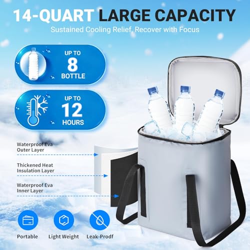 Programmable Timer Cold Therapy Machine for Knee with Quiet Pump - color: Gray
