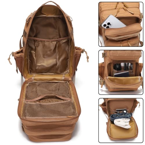 9L/20L Mini Backpack for Men and Women, Small Backpack for Gym Hiking Travel Sports Running - color: 20l-brown