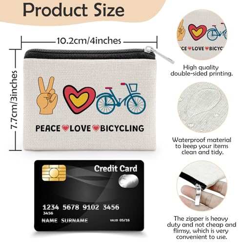 Cycling Gifts for Men and Women Cyclist Gifts for Men Mountain Bikers Bicycle Enthusiast Coin Purse Best Gift for Bicyclist Bicycle Rider Presents for Man Christmas Birthday Coin Wallet