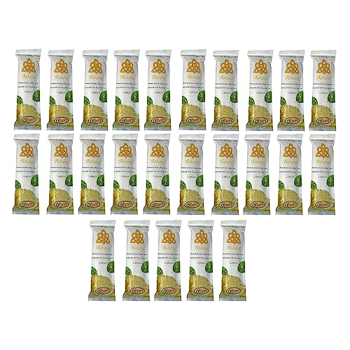 Asheva 8" x 9" Individually Wrapped Oshibori Disposable Towels - Luxurious Moist Cotton Hot/Cold Refreshment Towel - Lavender, Lemon, or Tea Tree Scents - Perfect for Spa, Travel, Dining & Events - size: 25 Count (Pack of 1)