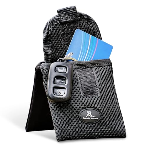 Running Buddy Magnetic Pouch Beltless Workout Pouch No Bounce - color: Black, size: Mini (3.75 in x 4 in)