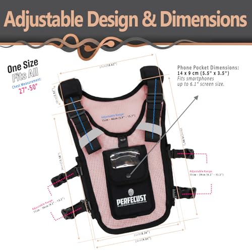 Running Hydration Vest with POV Camera Phone Pocket — Includes 1.5L Water Bladder — Zero-Bounce Stability, Adjustable Straps — Lightweight Reflective Hiking Backpack for Women & Men - color: PINK