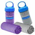 YQXCC 2 Pack Cooling Towels (47"x12"), Ice Cool Towel for Neck & Face - color: Purple/Light Gray