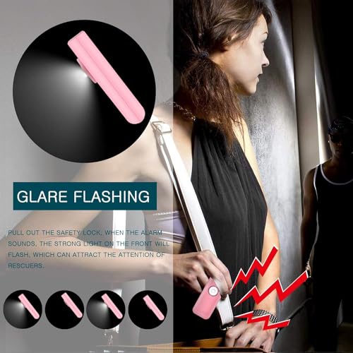 Personal Safety Alarm for Women – Superior Loud Siren & SOS Strobe - color: Pink