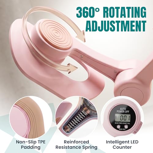 Smart Thigh Master | Rotatable Pelvic Floor Exercise Device for Women and Men with Auto-Counter Display | Inner Thigh Exerciser & Thigh Trainer for Women, Kegel Trainer for Butt & Leg Workouts