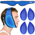Hilph Wisdom Teeth Ice Pack Head Wrap, Face Ice Pack for Jaw Oral Surgery - color: Blue