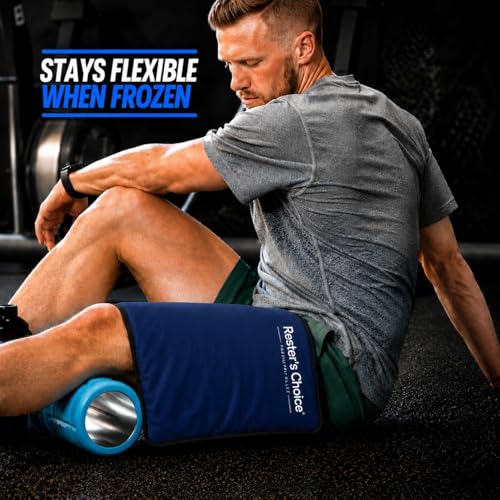 Rester's Choice Extra-Large Gel Ice Pack (13" x 21.5") - Reusable, Flexible, Durable - Ideal for Back, Shoulder, Knee (Dark Blue, 1 Pack, X-Large) - color: Dark Blue, size: 13x21.5 Inch (Pack of 1)