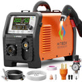 HITBOX Plasma Cutter Machine, 65A 110V/220V DC Inverter IGBT, Non-HF Non-Touch Pilot Arc, Max 1" Cut, Mesh Cutting, 2T/4T, Post-Flow, Large Digital Display, CNC Ready, Air Sensor, 60% Duty Cycle