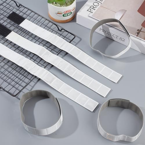 GORGECRAFT 6Pcs White Reflective Arm Bands for Night Walking Runners Reflector Wristbands Wrist Ankle Cycling Running Gear Bike Pant Leg Tape Strap Bicycle Pants Clips Armbands