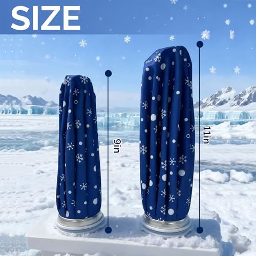 Reusable Ice Pack for Injuries & Pain Relief, 9 Inch Snowflake Design Hot & Cold Therapy Pack, Leak-Proof Ice Bag for Muscle, Joint Pain & Swelling, First Aid, Sports & Home Use - size: 9 Inch