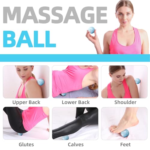 Massage Ball, Lacrosse Ball for Trigger Point Therapy - color: Blue