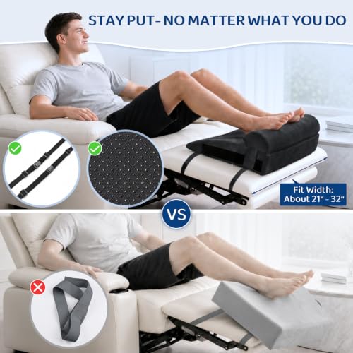 Recliner Foot Rest Cushion with Removable Semi-Cylinder