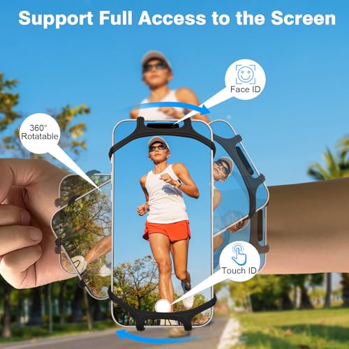 MoKo Phone Holder for Running, 360° Rotatable Running Armband