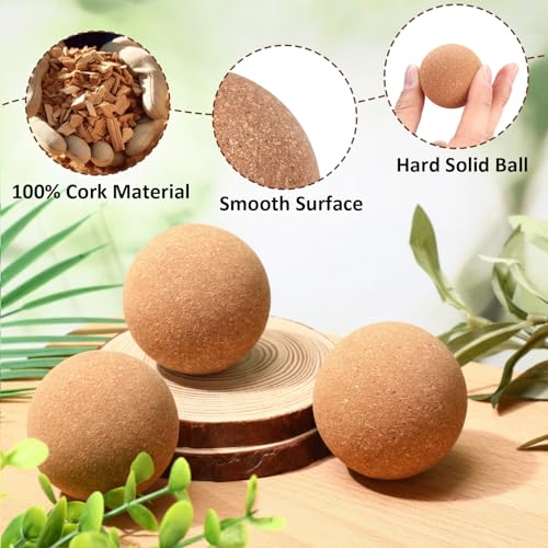Seenelling 50 Pcs Cork Massage Ball Myofascial Release Therapy, 1.5 Inch - size: 1.5 Inch