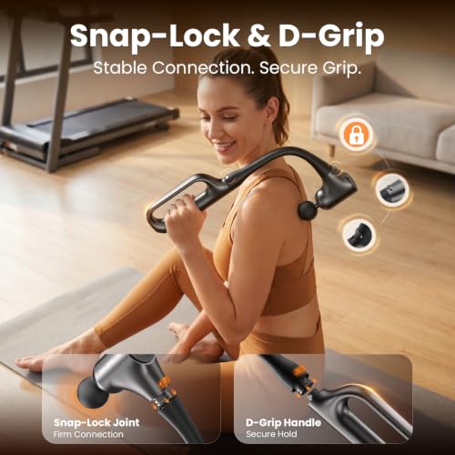 BOB AND BRAD L9 Massage Gun with Detachable Extension Handle for Back