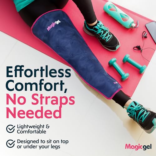 Magic Gel Leg Ice Pack - Professional Cold Therapy - Wrap Around Shin Ice Packs - Full Leg Ice Pack Wrap Around Entire Leg - Cool Down Your Legs Shins Hamstrings - Ice Packs Sleeve - style: Leg Ice Pack