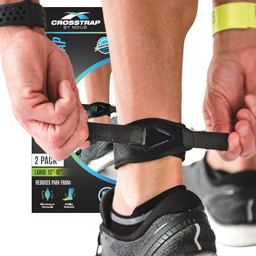 Ankle Brace for Women & Men, Achilles Tendonitis Brace, Ankle Tendonitis Relief, Ankle Support (Small, 2 Straps) - size: Large (2 Straps)