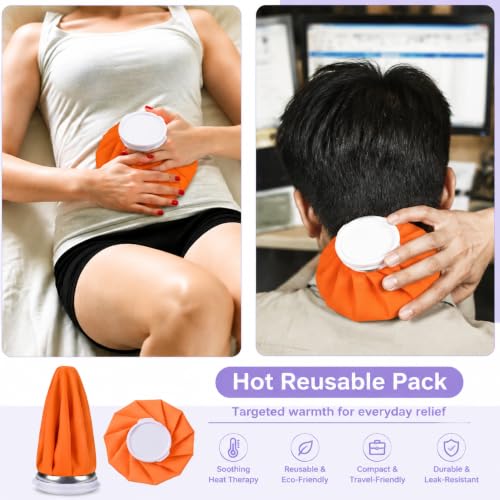 Honoson 4 Pack Reusable Ice Bag Hot Cold Bag Leakproof, Multicolored Style - style: Multicolored Style