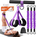 Resistance Bands with Handles,Pedal Resistance Band with Handle - color: 90lbs-Purple