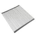 Ahyuan Roll up Dish Drying Rack Over The Sink Kitchen Roll up Sink Drying Rack Portable Dish Drainer Foldable Dish Drying Rack (Warm Gray, 20.5''X19.7'') - color: Warm Gray, size: Rectangle 20.5 inches x 19.7 inches