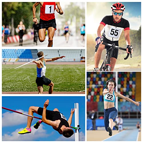 Hanaive Running Bib Numbers for Marathon Sports - style: 1-100 Number