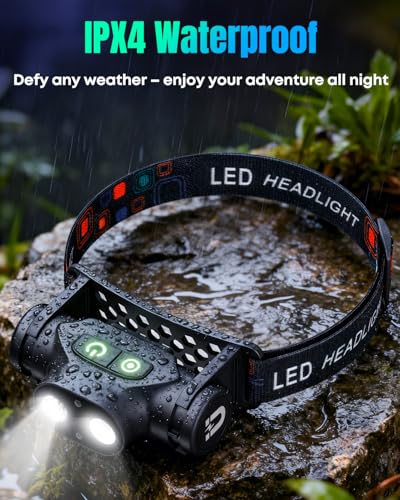 Pawfly Hat Light, LED Headlamp, Rechargeable Cap Lights, Waterproof Helmet Light - size: 1Pack-1