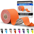 SB SOX Original Cotton Kinesiology Tape Roll (16ft) - color: Orange - Uncut