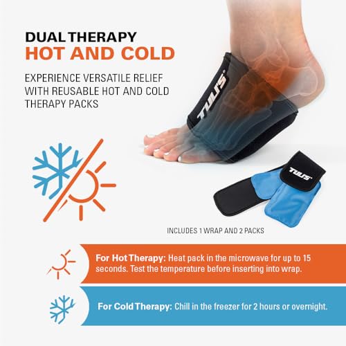 Tuli’s Foot Therapy Wrap, Ice/Heat Pack for Plantar Fasciitis, One Size