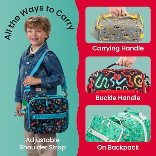 Bentgo Kids Prints Double-Insulated Reusable Lunch Bag - color: Sssnakes