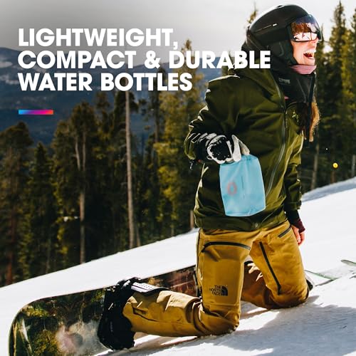 HydraPak Stow Collapsible Water Bottle (350ml, 500ml, 1L) - color: Sutro Green, style: 17oz/500ml
