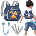 Toddler Leash Anti Lost Wrist Link, Accmor Baby Walking Safty Harness Leash - color: Navy Blue/Dinosaurs & Planet