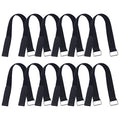 18 inch Extend Cable Strap and Adjustable Securing Strap with Buckle - 12 PCS Reusable Hook and Loop Fastening Nylon Cable Tie Wrap - size: 1 x 18 in