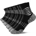 IRAMY Ankle Compression Socks for Men Plantar Fasciitis Relief 3/5 Pairs - color: N‑black(5 Pairs), size: X-Large