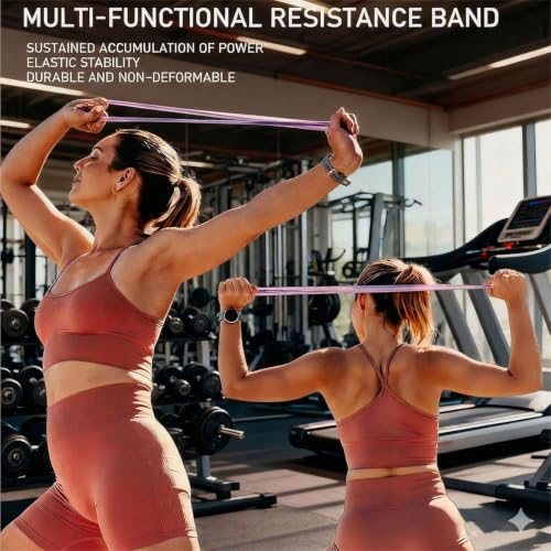 Resistance Bands with Handles,Figure 8 Resistance Band Elastic Fitness Bands Exercise Band for Home Yoga Gym Workout - color: Grey25LB-Enhanced Version
